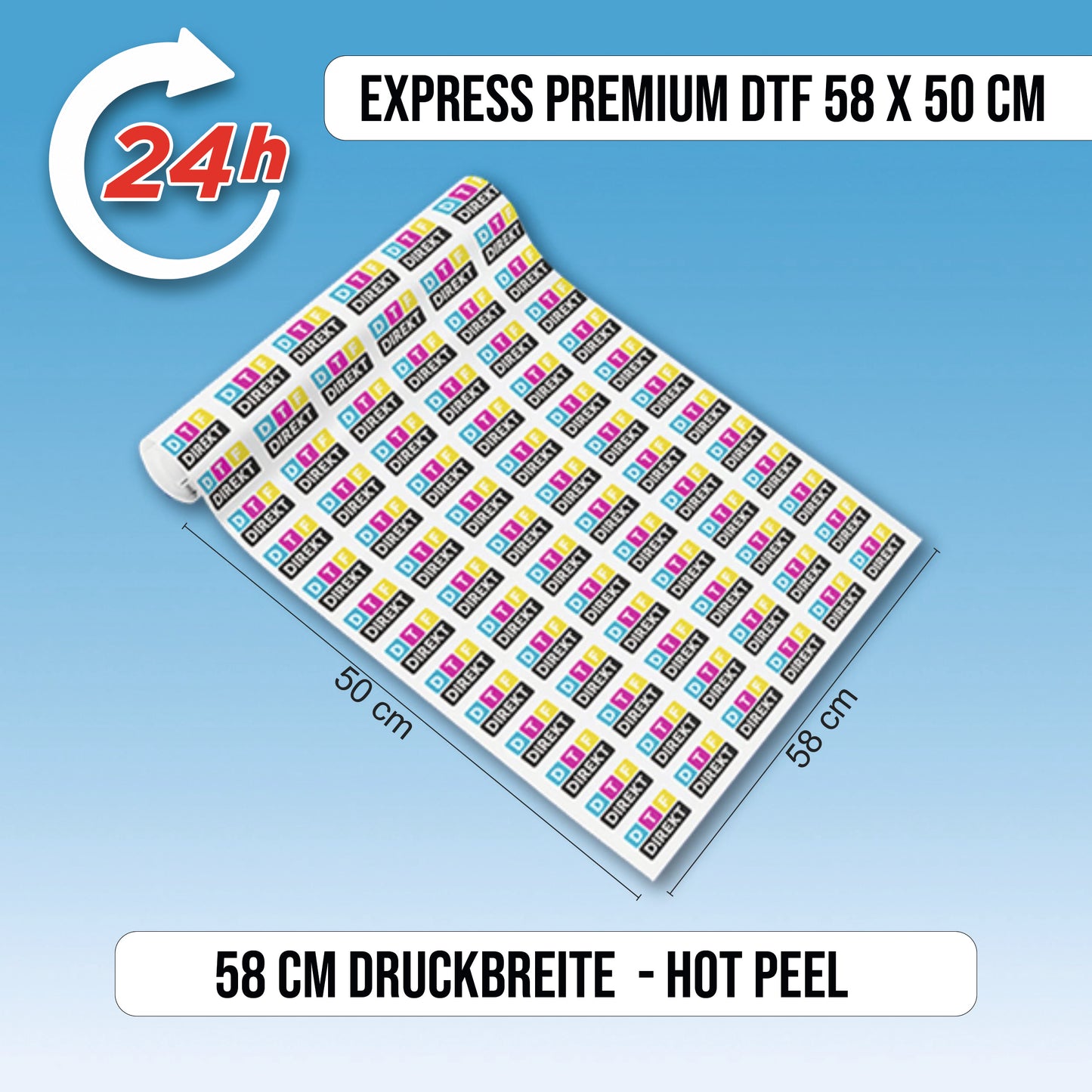 EXPRESS - Premium DTF Transfer 580 x 500 mm