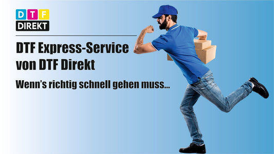 DTF Express: Transfers bis 12 Uhr am nächsten Werktag erhalten | DTF Direkt