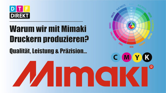 Warum DTF Direkt mit Mimaki-Druckern produziert – Qualität, Leistung & Präzision