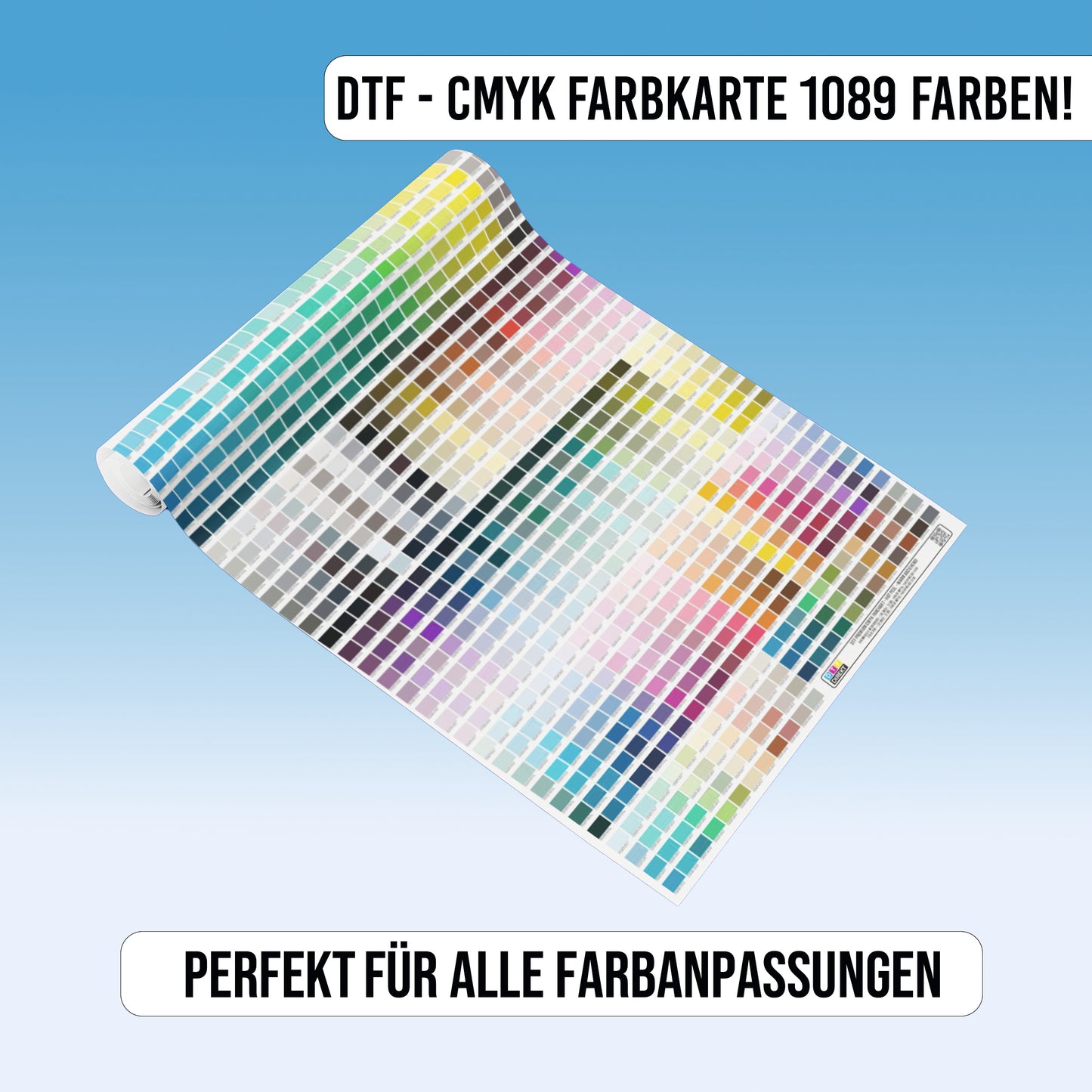 CMYK Farbkarte DTF