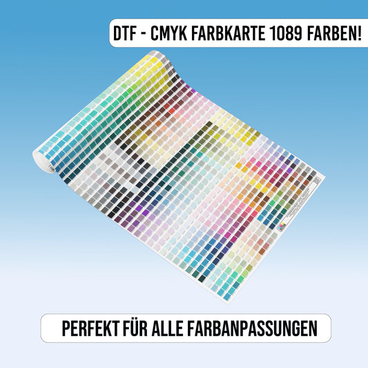 CMYK Farbkarte DTF