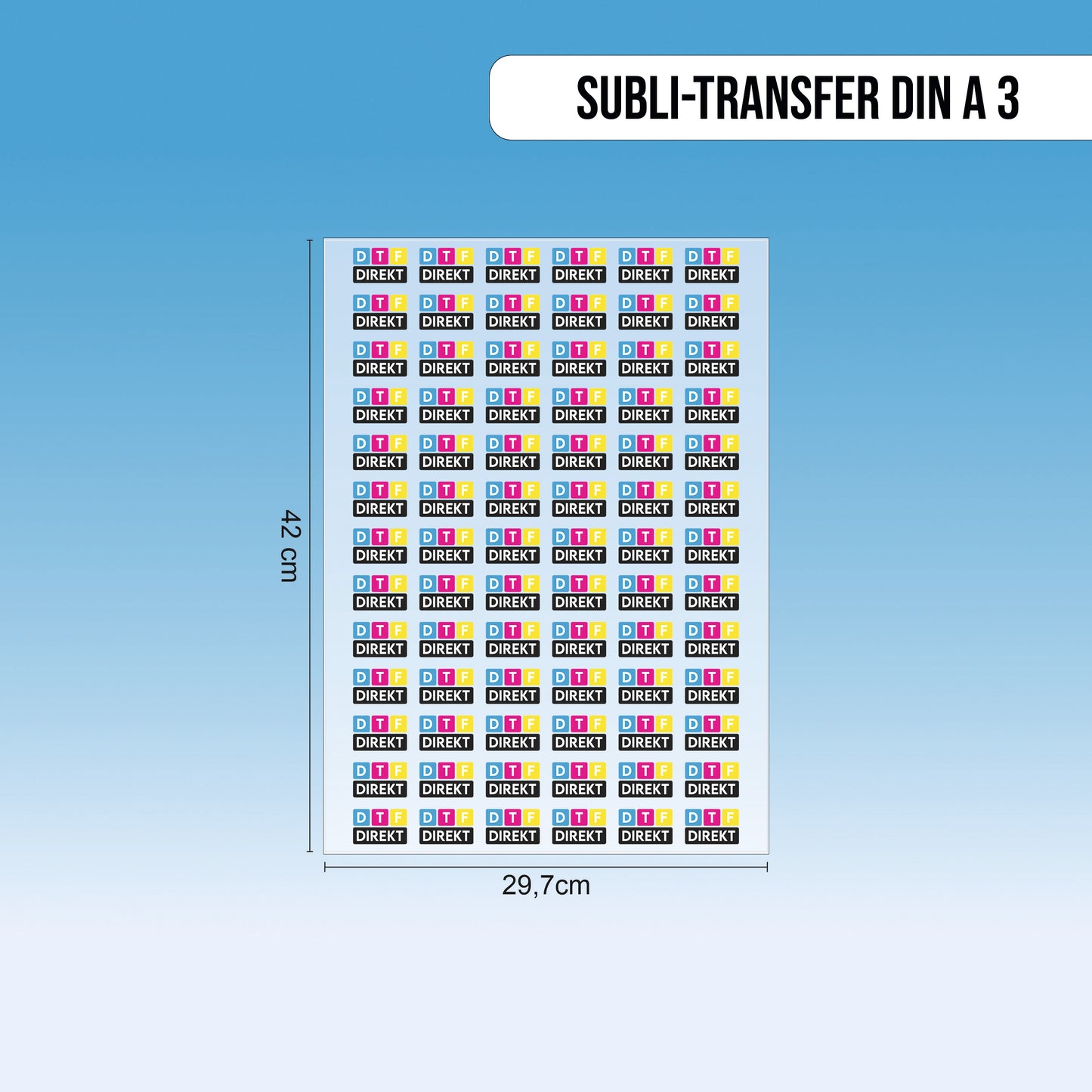 Subli-Transfer DIN A3 (29,7 x 42 cm)