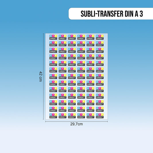 Subli-Transfer DIN A3 (29,7 x 42 cm)