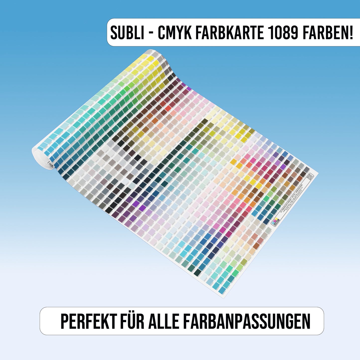 CMYK Farbkarte Subli